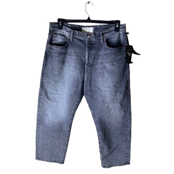 Mother Superior Jeans Womens 33x25 The Ditcher Crop Show Acid Wash Streetwear - Picture 14 of 16